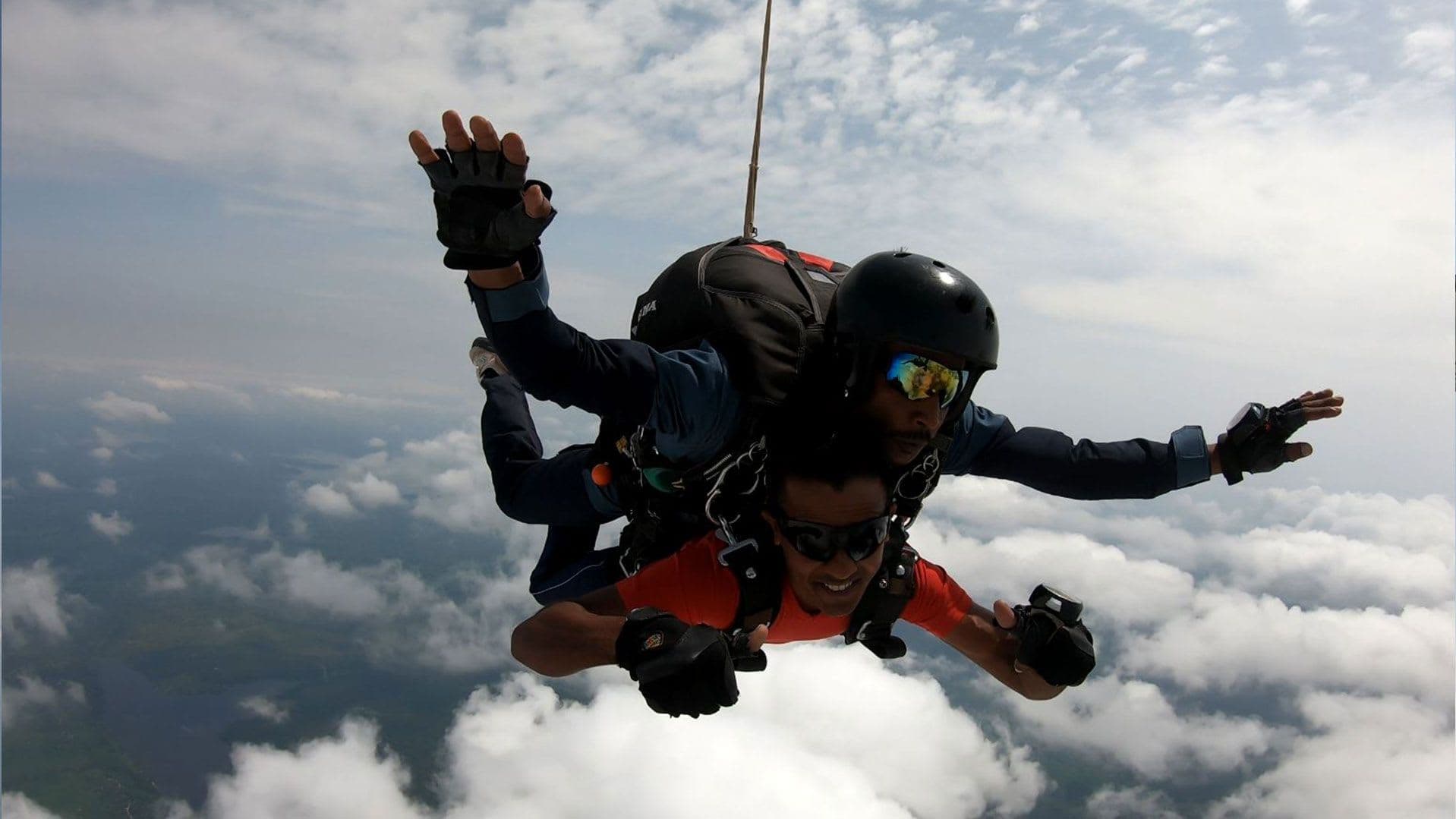 Skydiving Over the Southern Coast